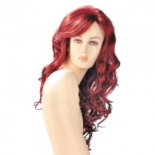 Dareen Red Wavy Long Wig